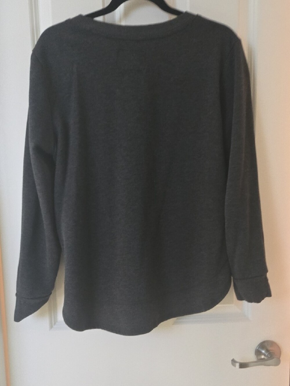 State of Mind Dark Gray 'California' Crewneck Sweater with Multicolor Accent - Picture 3 of 3